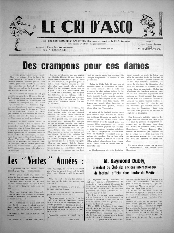 Le cri d'Ascq n°24 février 1973 Couv