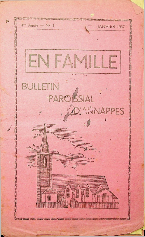 Bulletin paroissial Annappes 01   Janvier 1937 