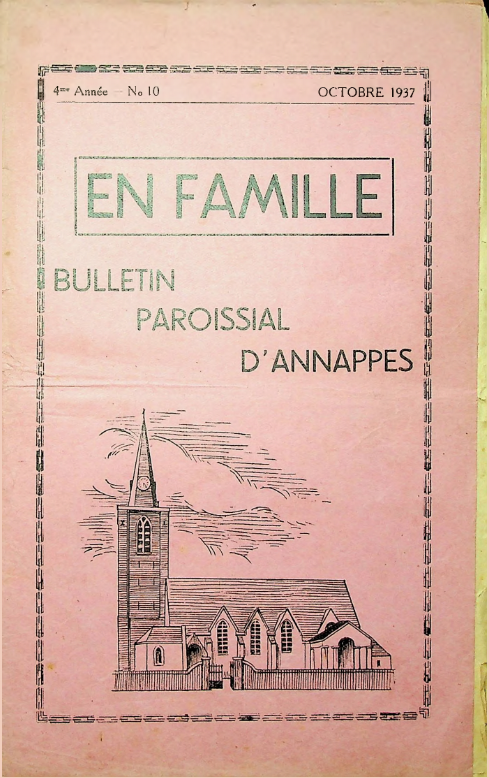 Bulletin paroissial Annappes 10   Octobre 1937